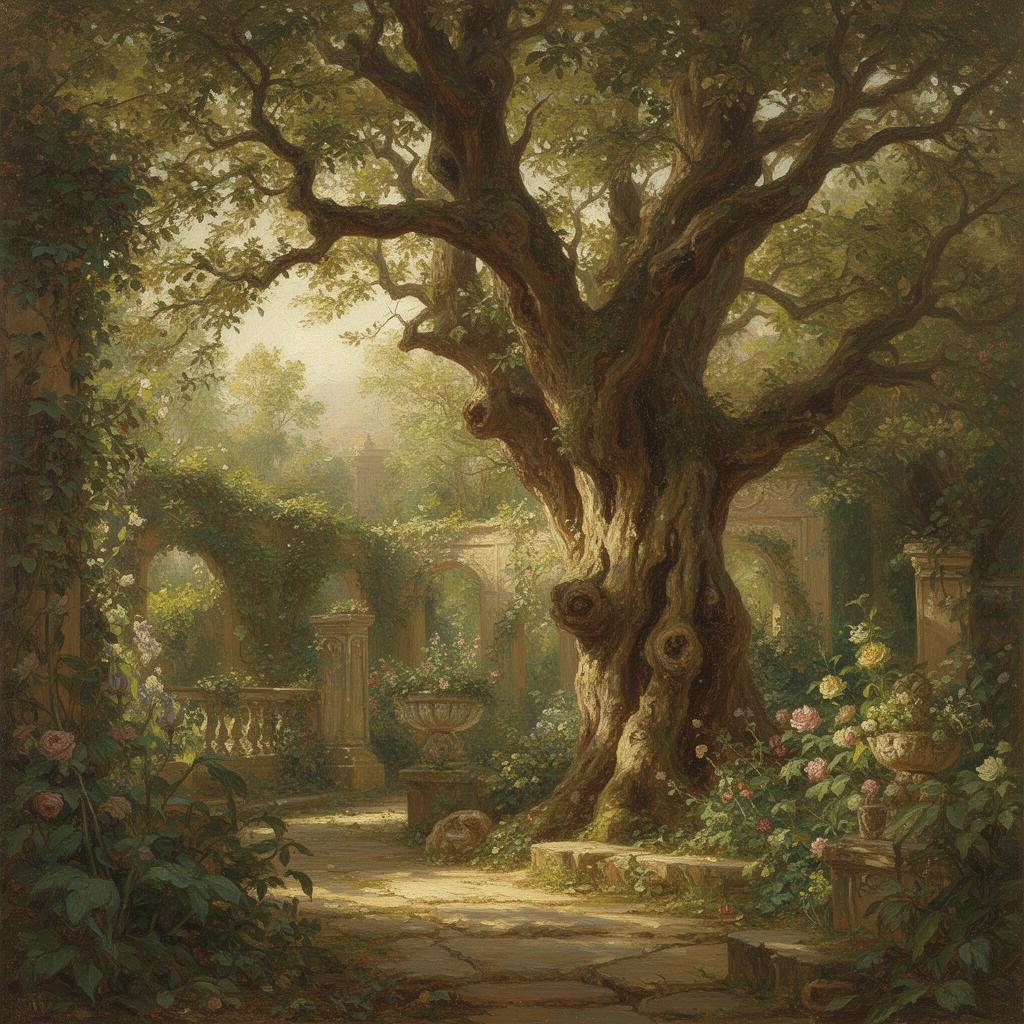 Garden of Eden study — large format painting in transit